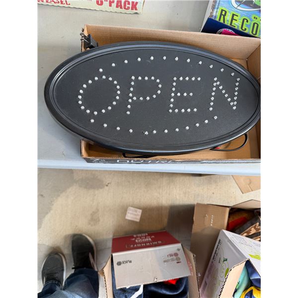 Open sign