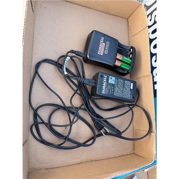 Duracell , batteries, and charger