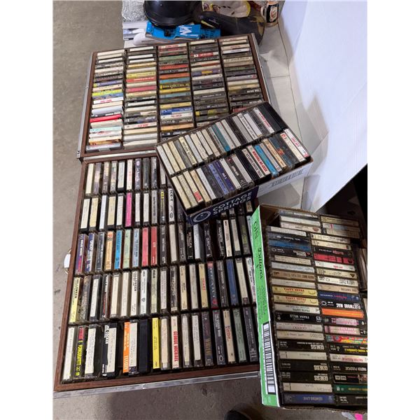 Assorted cassettes, Metallica, Nazareth, and many more