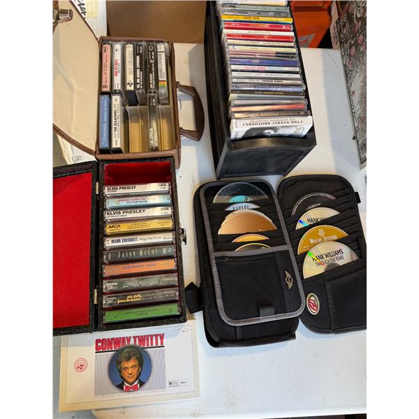 CDs and cassettes