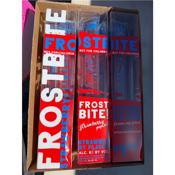 Frostbite, strawberry, flavored ice pops, must have valid ID