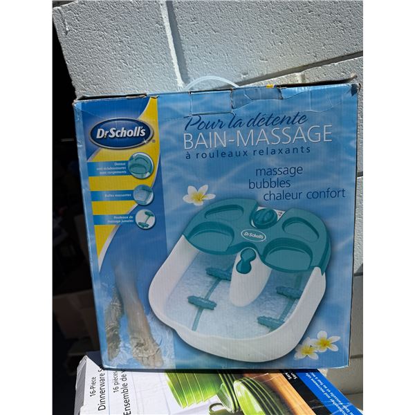 Massage bubbles foot spa