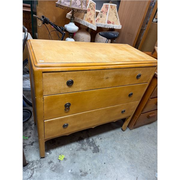 Solid wood dresser, 37 1/2" x 17 1/2" x 36" tall