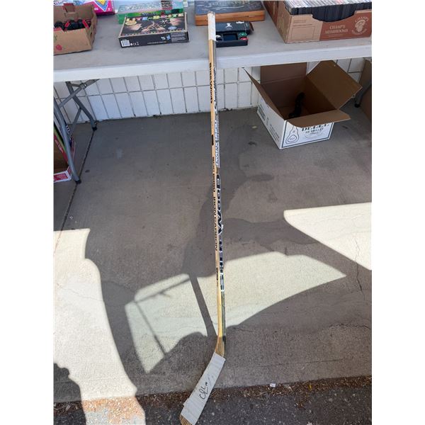 Sherwood hockey stick signed