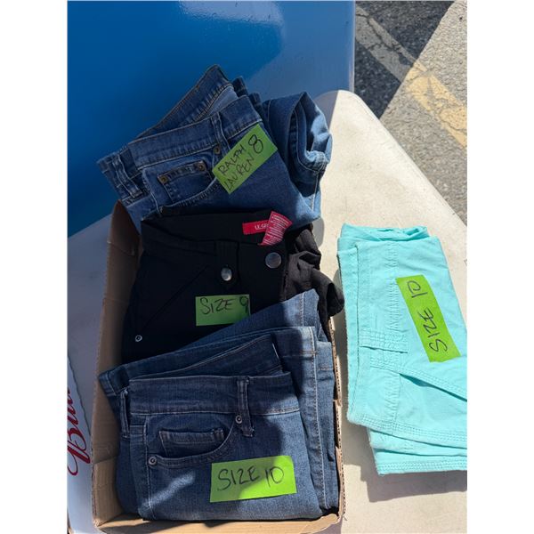 Pants and jeans assorted sizes