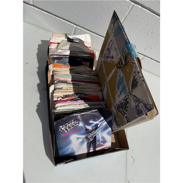 Assorted lot of 45 Records, the police, Huey Lewis, Casey and the sunshine band, Neil Diamond, etc.