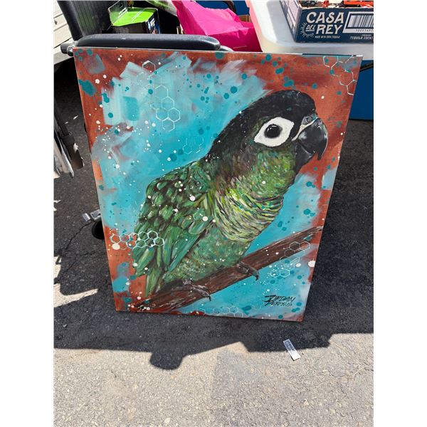 Parrot canvas 24" x 30 1/2"
