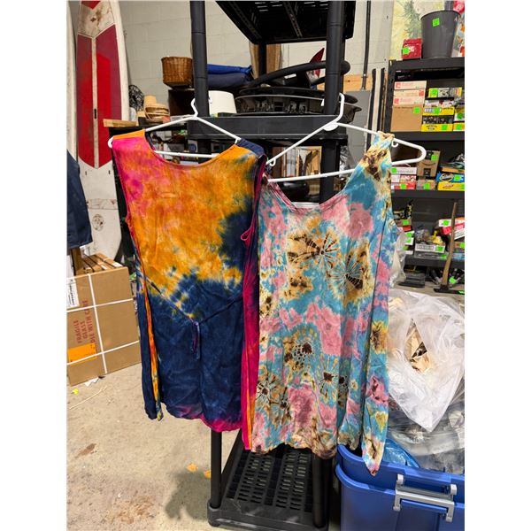 2 tie-dye dress dresses size large