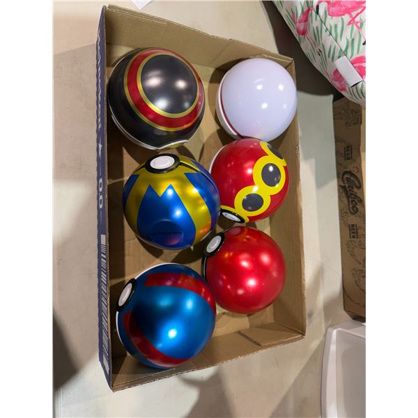 Six poke balls