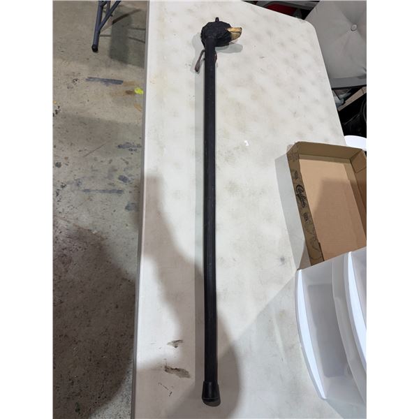 Bear head curved walking stick
