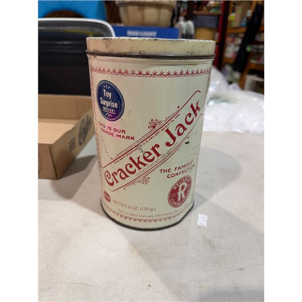 Vintage cracker jack tin