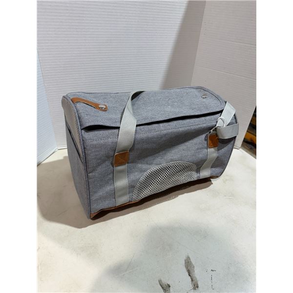 Small pet carrier grey