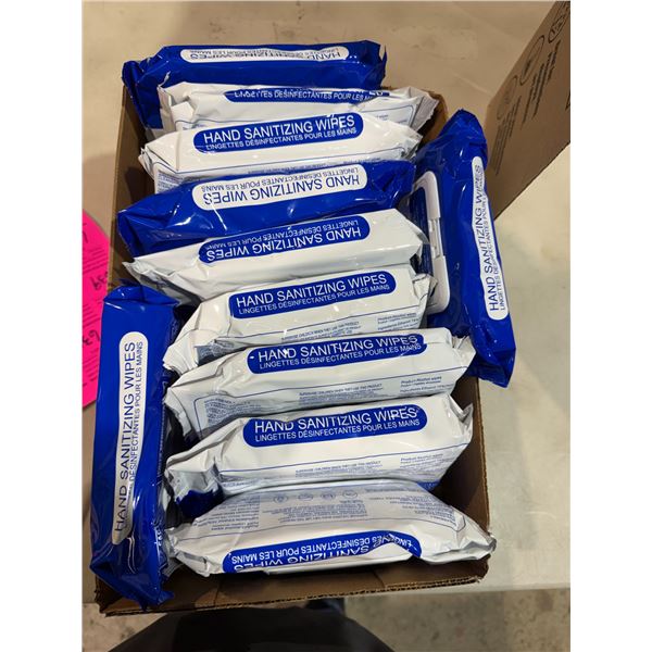 Hand sanitizing wipes