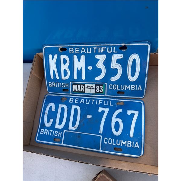 Beautiful British Columbia license plates
