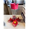 Image 1 : Glass hummingbird feeder
