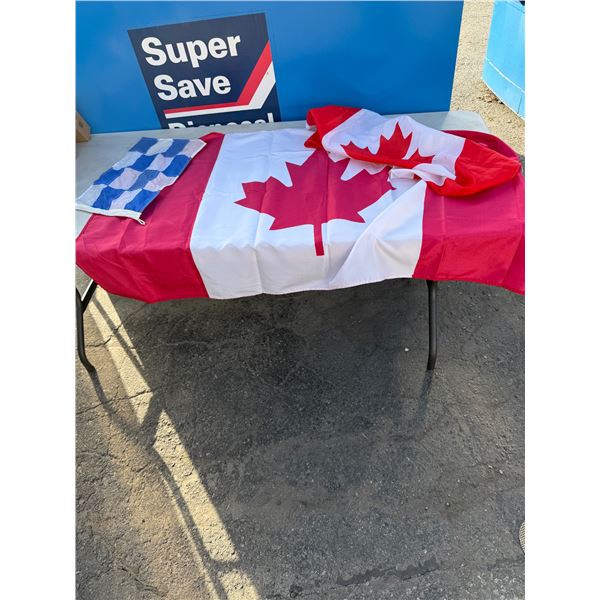 2 Canadian flags