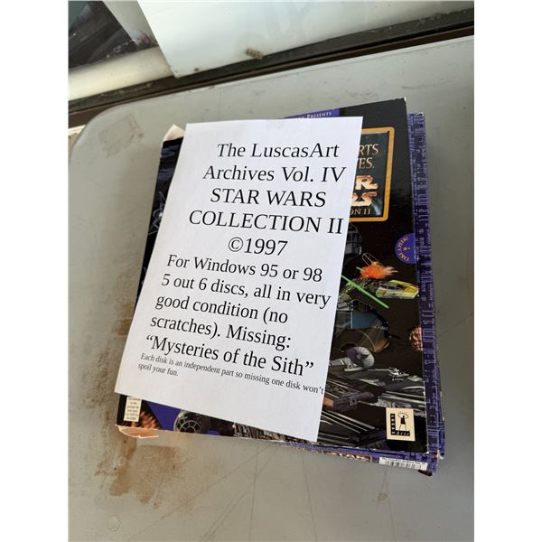 The LUSCAS art archives volume four Star Wars collection for Windows 95 or 98 five out of six disc d