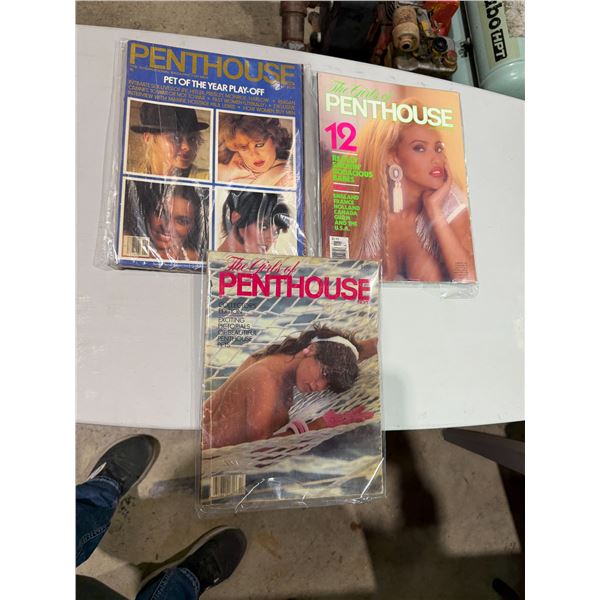 Penthouse magazines, 8194 and one Vintage not shown