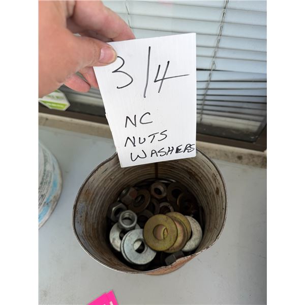 3/4 NC nuts and washers