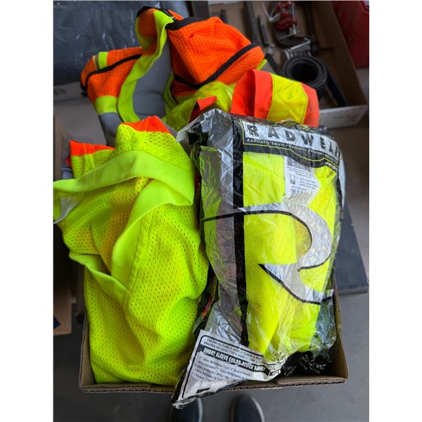 Hi vis and safety shirts and vest XL