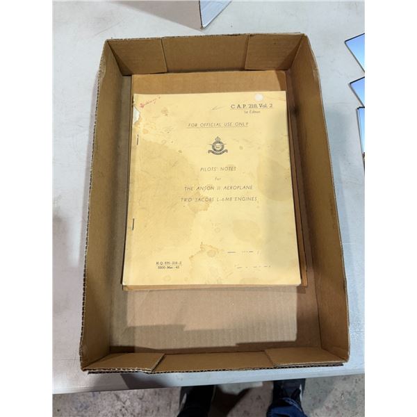 Pilots notes for the Anson two airplane and two Jacobs L – 6MB engines