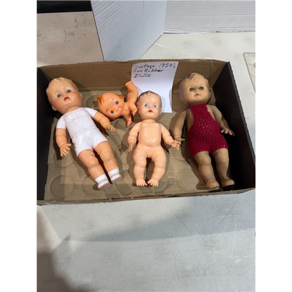 Vintage sun, rubber dolls, 1950s