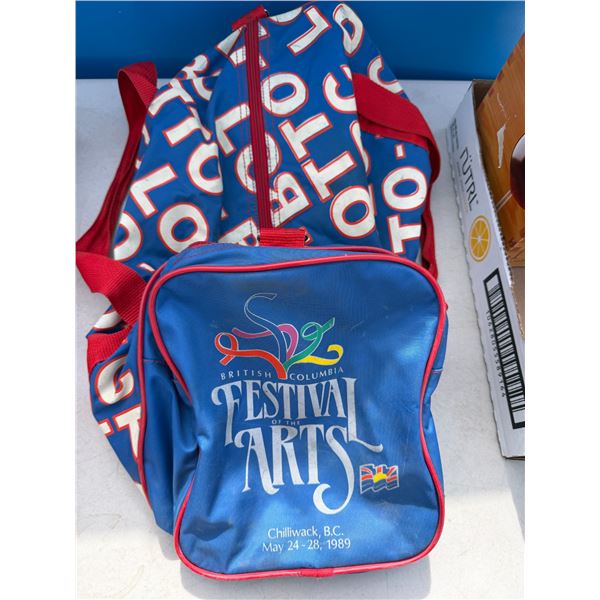 Vintage, British Columbia festival of the arts Chilliwack 1989 duffel bag