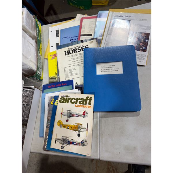 Aircraft illustrated in other informational items