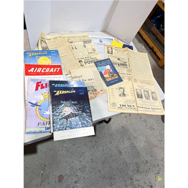 Airplane and aircraft magazines, newspaper 1955