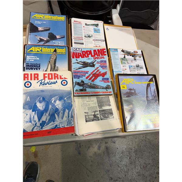 Air international and war plane, special magazines, etc.