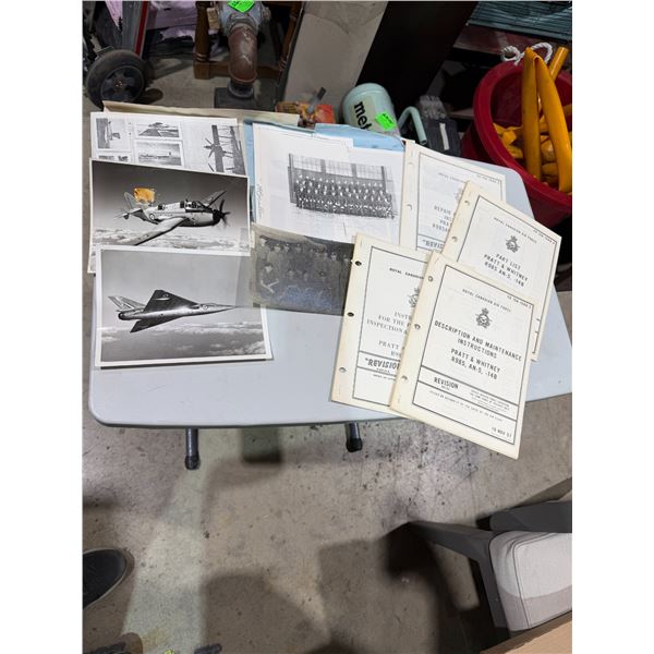 War time photos, airplanes, Royal, Canadian, Air Force, parts list, etc.