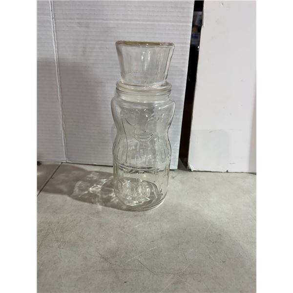 Mr. Peanut glass jar