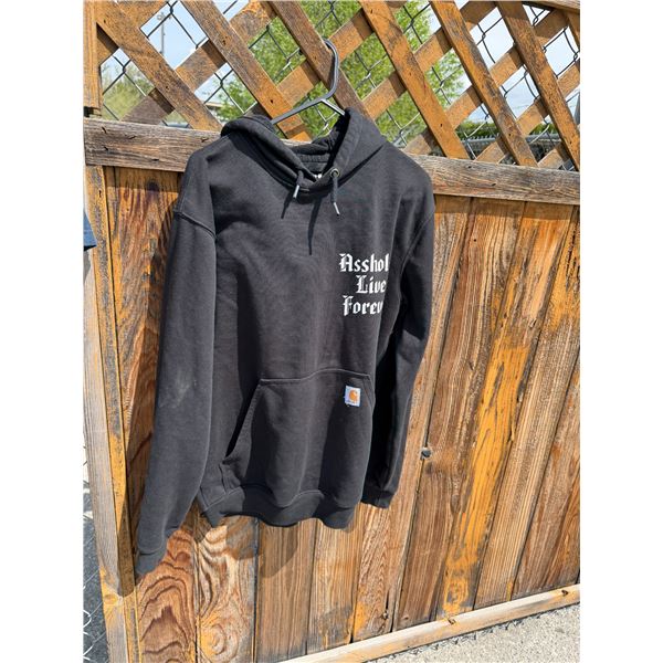 Carhartt hoodie assholes live forever size small