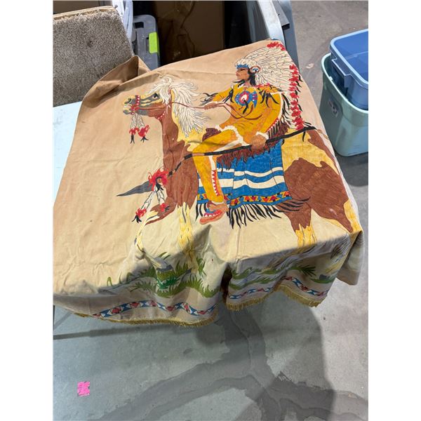 Hand painted tapestry