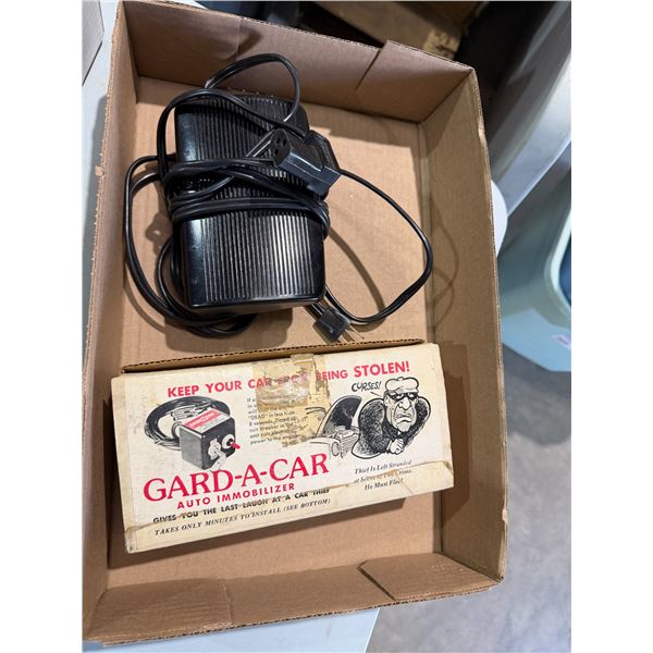 Auto immobilizer and singer sewing pedal