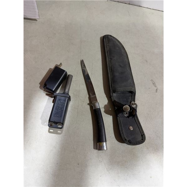 Strikeforce, knife, sharpener, and knife made in Japan