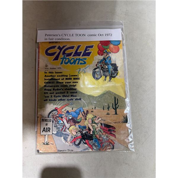 Petersen's cycle tune comic, October 1972 fair condition