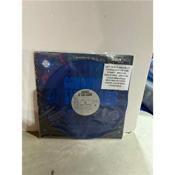 1977 space project con quest of the  stars record limited blue edit