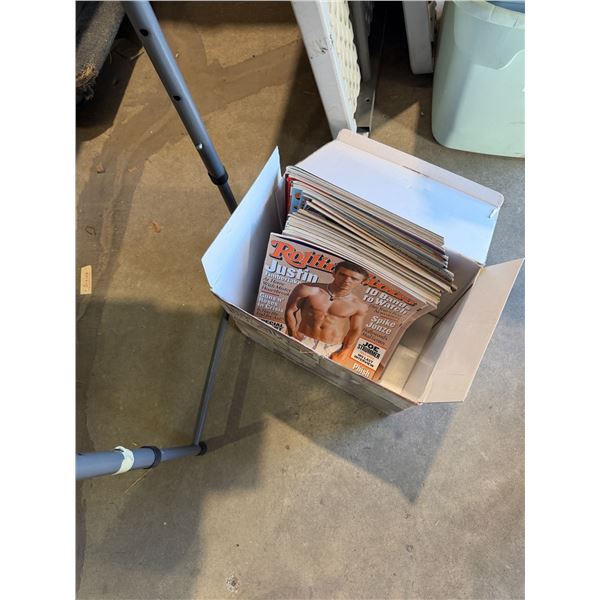 Box full of Rolling Stone magazines