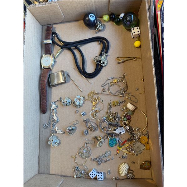 Costume Jewelry, bolo tie and Watch, etc.