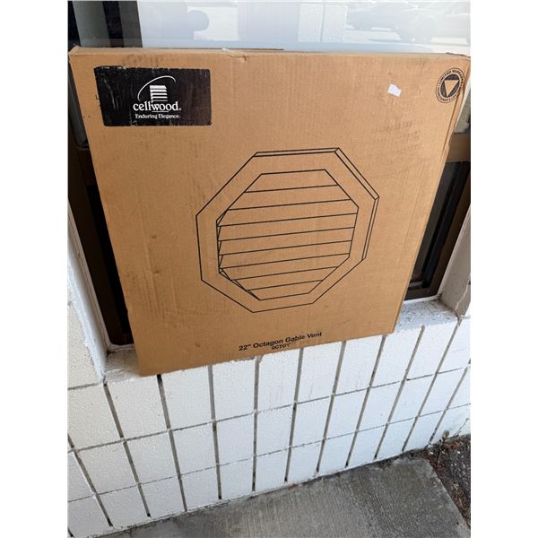 22 inch octagon gable vent