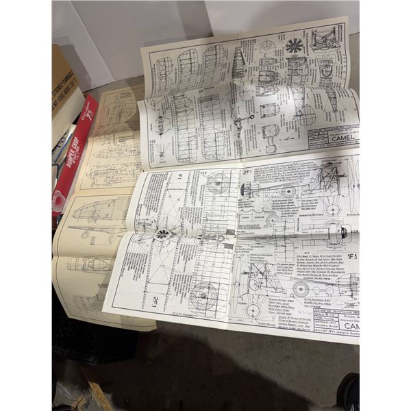 Assorted airplane plans