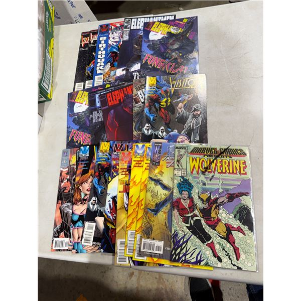 Assorted valiant and Marvel comics