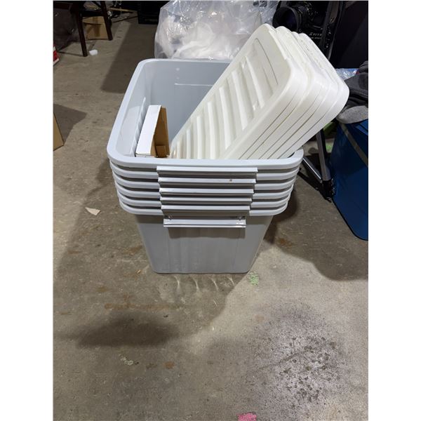 Bins with lids