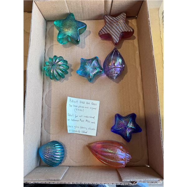 Robert held ART Glass three are signed