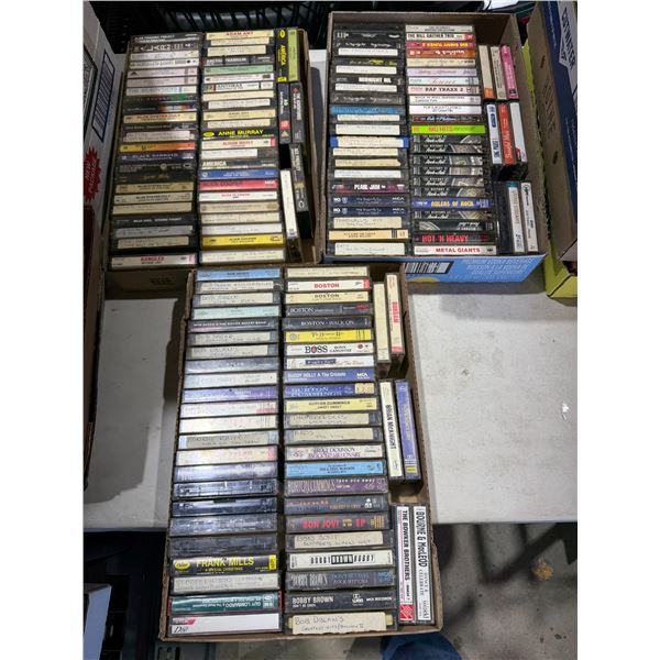 Cassettes, hot and heavy metal giant Boston, Bon Jovi, Black Sabbath, Anne Murray, and many more