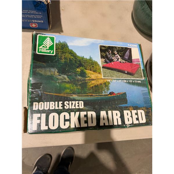 Double sized flocked air bath
