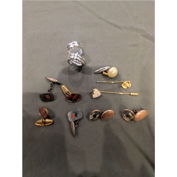 Assorted pins and ring