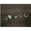 Image 2 : 5 new silver plated rings
