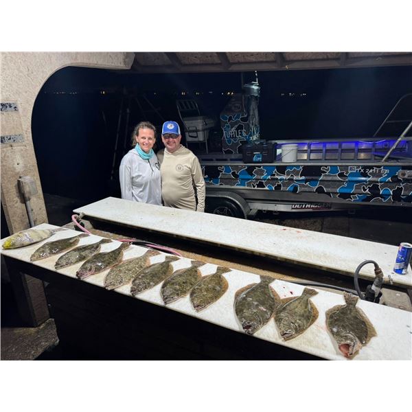 Flounder Giggin for 6- Rockport, Texas